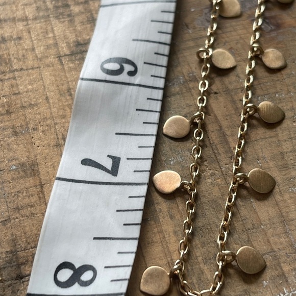 ME & RO 16” Solid Gold Lotus Station Necklace - Picture 3 of 3